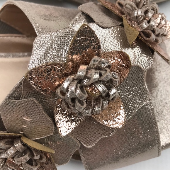 NEW Kenneth Cole Metallic Pink Vala Sandals Slides - Picture 5 of 7